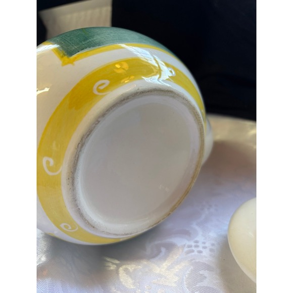 ceramic tea pots with hand painted floral desig - Picture 8 of 8